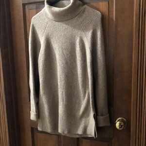 LOFT Classic Beige Turtleneck Sweater